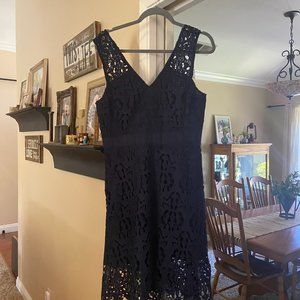 Banana Republic womens Navy Blue Lace Dress Size 10 New